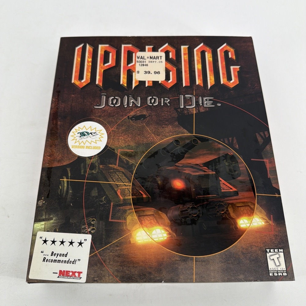 Uprising: Join or Die (PC, 1997) Vintage Big Box Computer Game